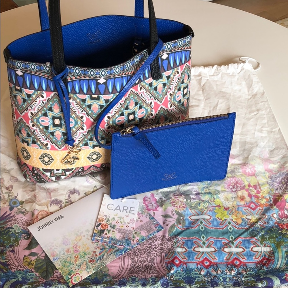 NWT Johnny Was Mini Printed Tippi Tote